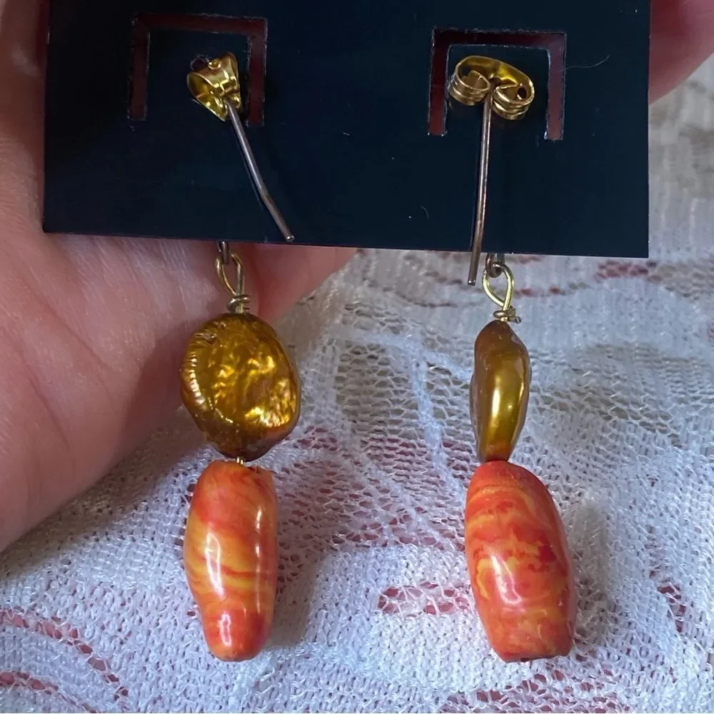 Tinker Bead Designs NWT Hand Crafted Earrings Lightweight Unique Jewelry